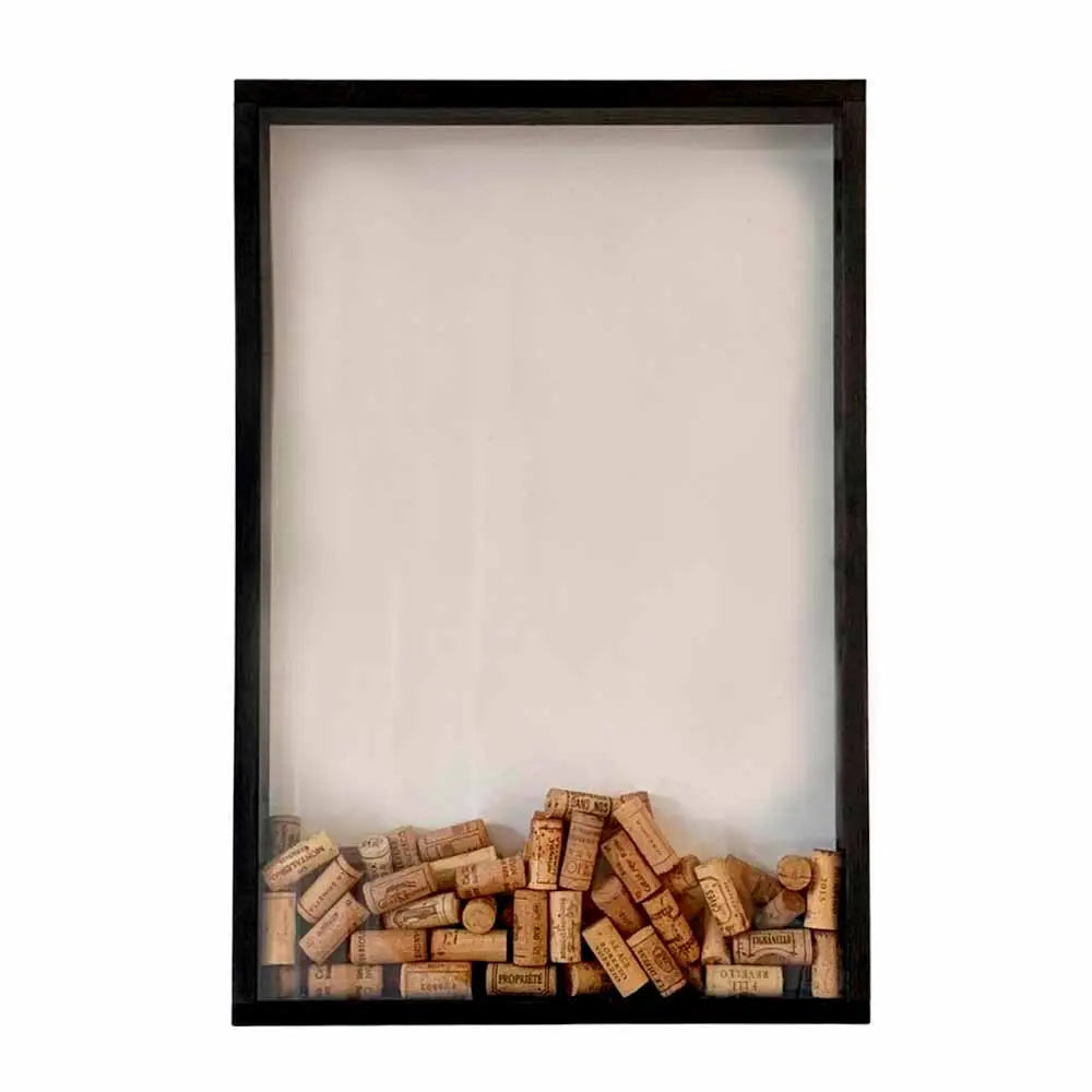 Cork memory cellar - black stained pine